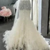 Sparkly Beaded Mermaid Wedding Dress for Bride