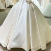 Halter Neck Satin  Gown Wedding Dress