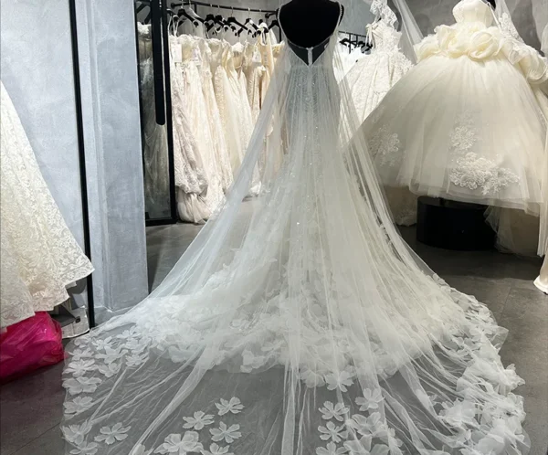 Sparkly Beaded Mermaid Wedding Dress for Bride