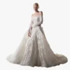 Off-The-Shoulder Lace Bridal Gown