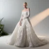 Off-The-Shoulder Lace Bridal Gown