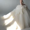 Strapless Tulle Wedding Dress