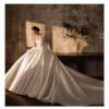 Elegant Strapless Satin Wedding Gown | Timeless Bridal Look