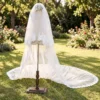 Two-Tier Lace Cathedral Wedding Veil