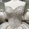 Opulent Sweetheart Beaded Satin Bridal Gown