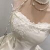 Luxury Satin and Tulle Ball Gown Wedding Dress
