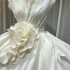 Couture Pleated Peplum Ball Gown in Clean Ethereal Tulle