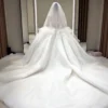 Luxury Ruffled Tulle Ball Gown Wedding Dress - Strapless Sweetheart Lace Bridal Gown