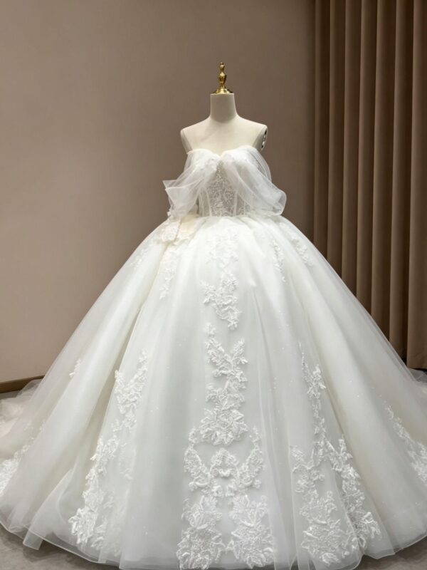 Luxury Whimsical Tulle Ball Gown