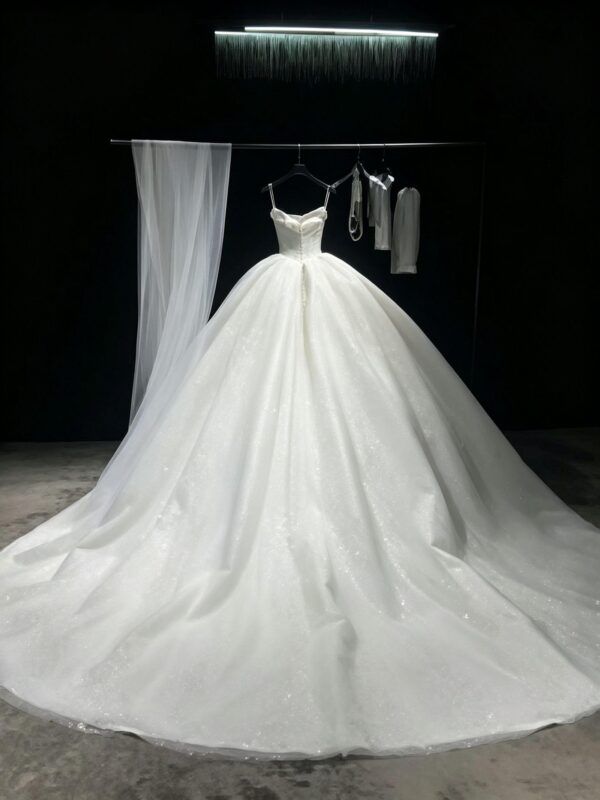 Luxury Sparkly Crystal Ball Gown - Beaded Wedding Dress