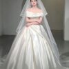 Luxury Clean Satin Ball Gown - Classic Elegance Wedding Dress