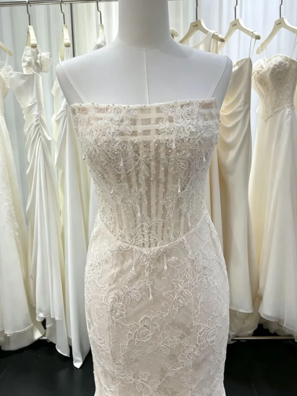 Luxury Sparkly Lace Mermaid Wedding Dress