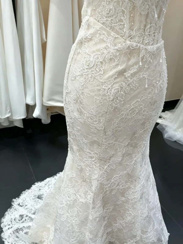 Luxury Sparkly Lace Mermaid Wedding Dress