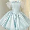 Pink Satin Bubble Skirt Sweet 16 Dress