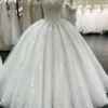 Sweetheart Sparkly Lace Wedding Dress with Corset
