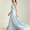 Light Blue Strapless Sweetheart Ruched Satin Mermaid Formal Evening Maxi Gown