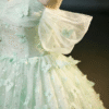 Sweet 16 Dress Mint Green Off Shoulder Ruffle Sleeve 3D Butterfly Glitter Tulle Ball Gown