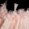 Sweet 16 Dress Black Spaghetti Straps Sweetheart Bodice Pink 3D Feather Textured Ball Gown
