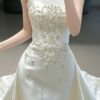 2-in-1 Satin Overskirt Wedding Dress