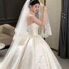 Strapless Satin Ball Gown