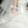 Strapless Draped Tulle Lace Ball Gown