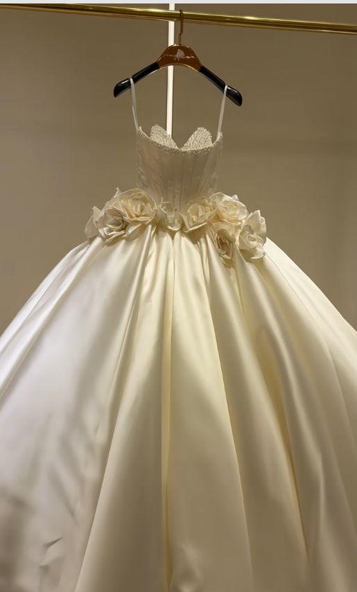 Lace Corset Satin Wedding Dress