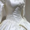 Long Sleeve Satin Wedding Dress