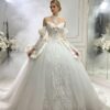 Detached Sleeve Lace Wedding Dress