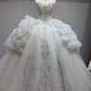Luxury Ruffled Wedding Dress