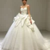 Spaghetti Strap 3D Floral Tulle Ball Gown
